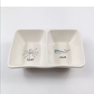 Rae Dunn octopus whale dish snack party plate